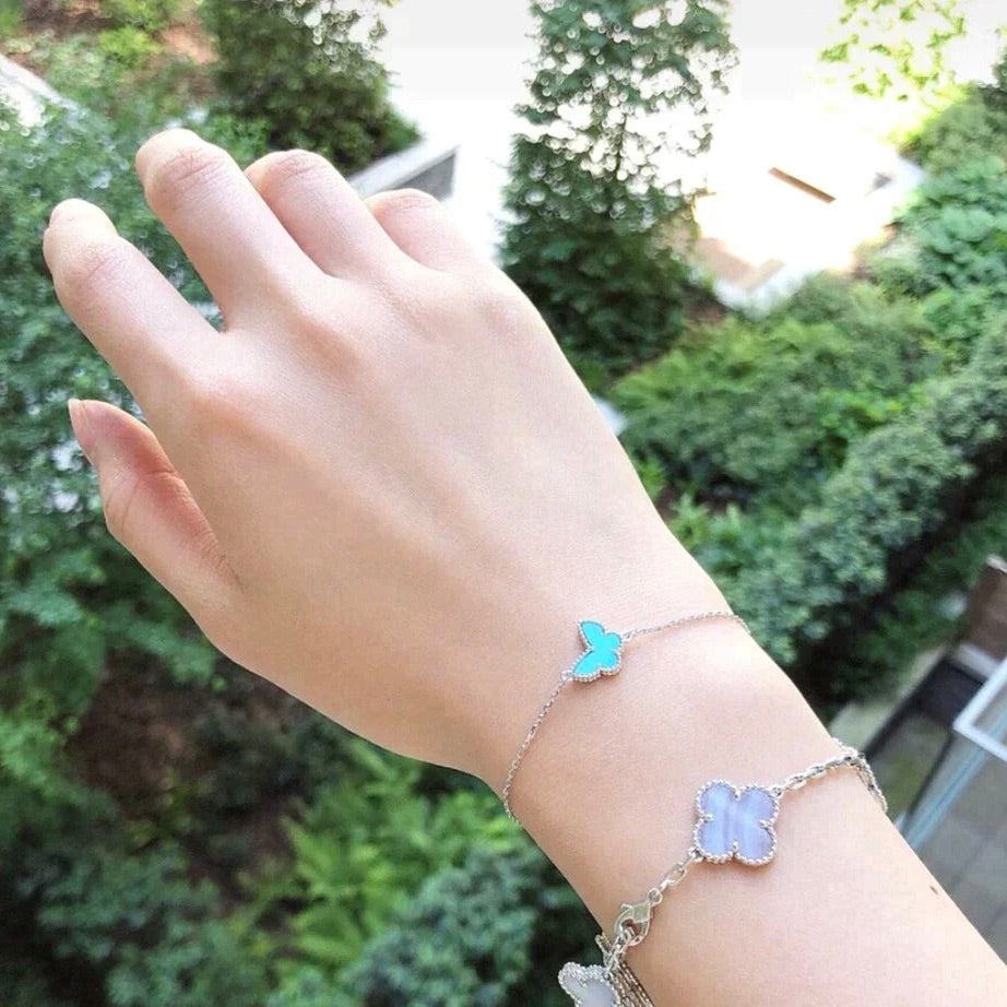 [Lumina]BUTTERFLY TURQUOISE BUTTERFLY BRACELET SILVER