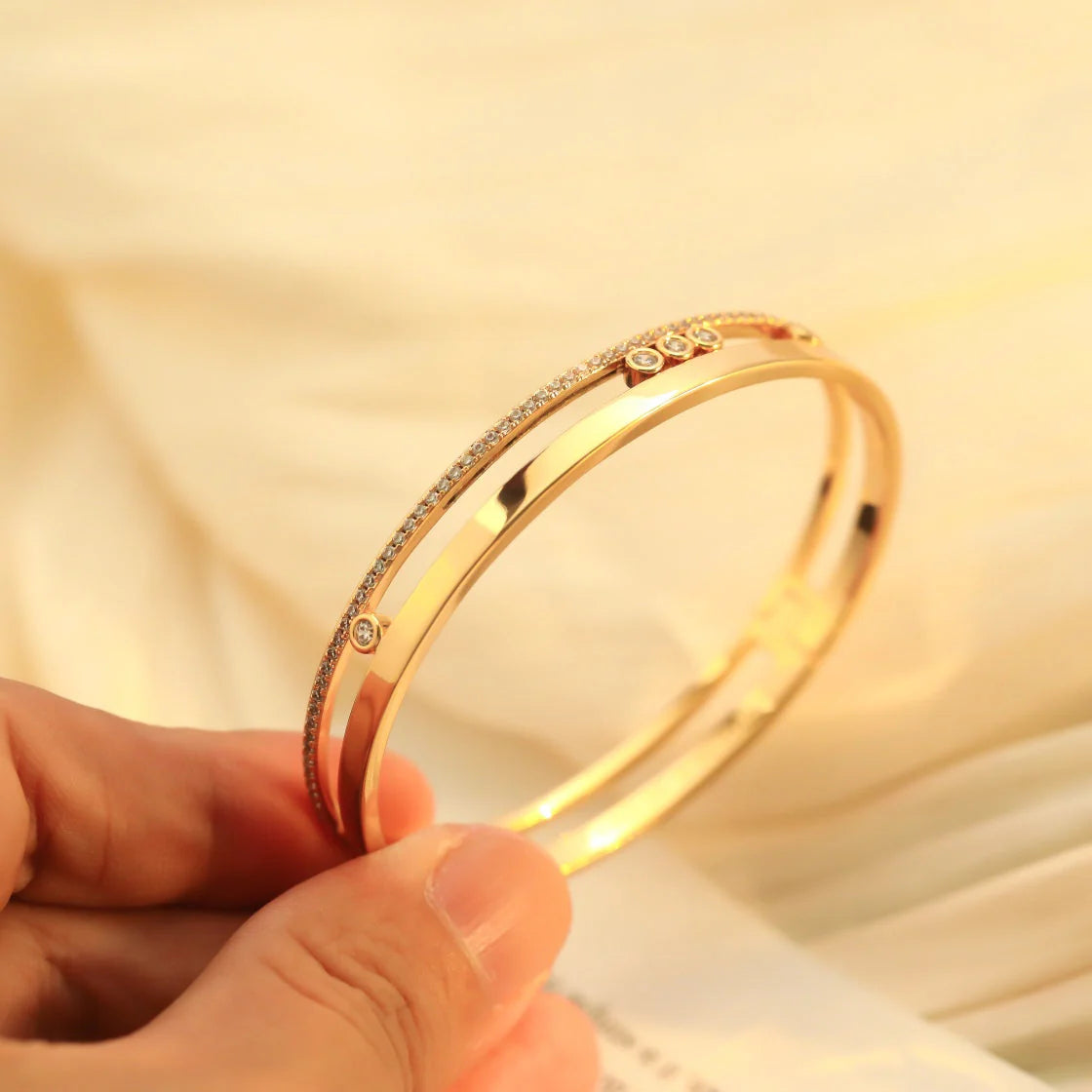 [Lumina]Move Romane Diamond Bangle Bracelet