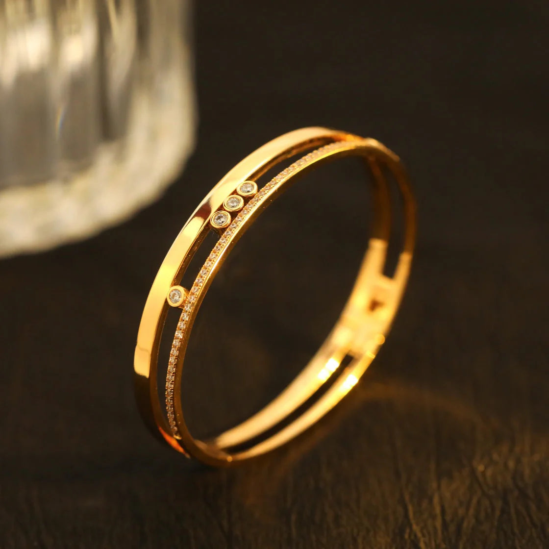 [Lumina]Move Romane Diamond Bangle Bracelet