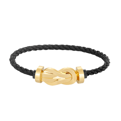 [Lumina]CHANCE LARGE 8 FIGURE BUCKLE NO DIAMOND BRACELET GOLD