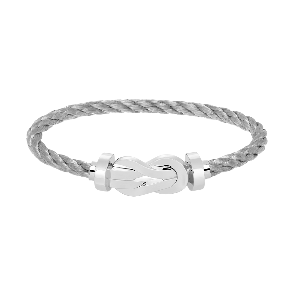 [Lumina]CHANCE LARGE 8 FIGURE BUCKLE NO DIAMOND BRACELET SILVER