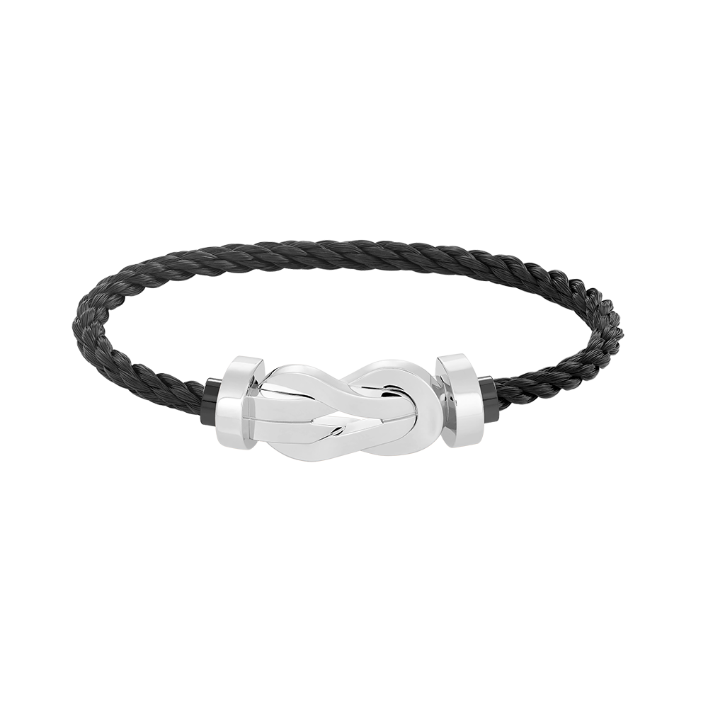 [Lumina]CHANCE LARGE 8 FIGURE BUCKLE NO DIAMOND BRACELET SILVER