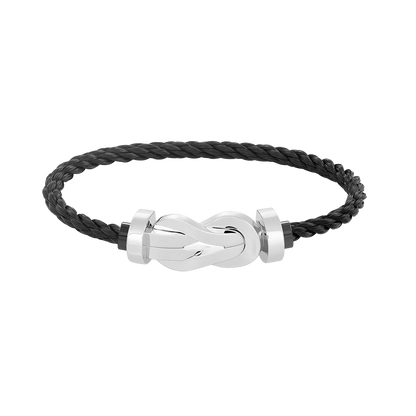[Lumina]CHANCE LARGE 8 FIGURE BUCKLE NO DIAMOND BRACELET SILVER