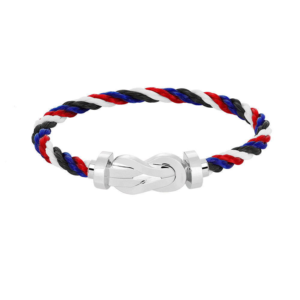 [Lumina]CHANCE LARGE 8 FIGURE BUCKLE NO DIAMOND BRACELET SILVER