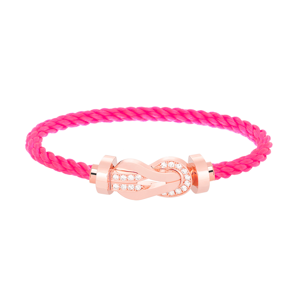[Lumina]CHANCE LARGE 8 FIGURE BUCKLE HALF DIAMOND BRACELET Lumina GOLD