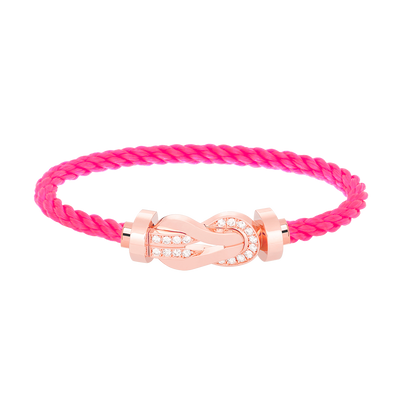 [Lumina]CHANCE LARGE 8 FIGURE BUCKLE HALF DIAMOND BRACELET Lumina GOLD