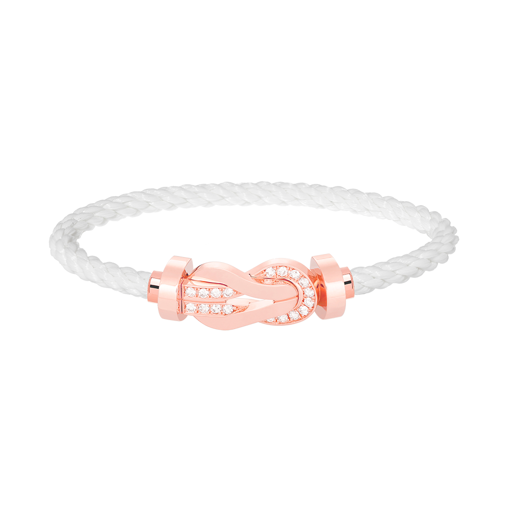 [Lumina]CHANCE LARGE 8 FIGURE BUCKLE HALF DIAMOND BRACELET Lumina GOLD
