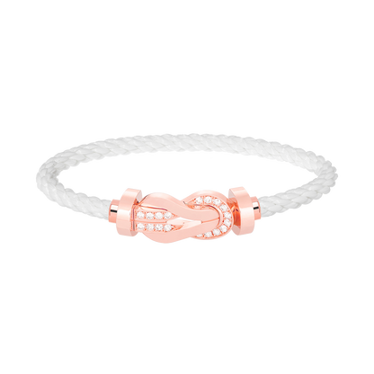 [Lumina]CHANCE LARGE 8 FIGURE BUCKLE HALF DIAMOND BRACELET Lumina GOLD