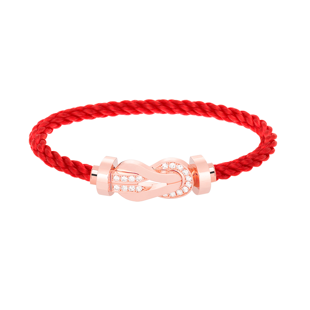 [Lumina]CHANCE LARGE 8 FIGURE BUCKLE HALF DIAMOND BRACELET Lumina GOLD