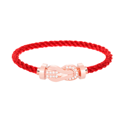 [Lumina]CHANCE LARGE 8 FIGURE BUCKLE HALF DIAMOND BRACELET Lumina GOLD