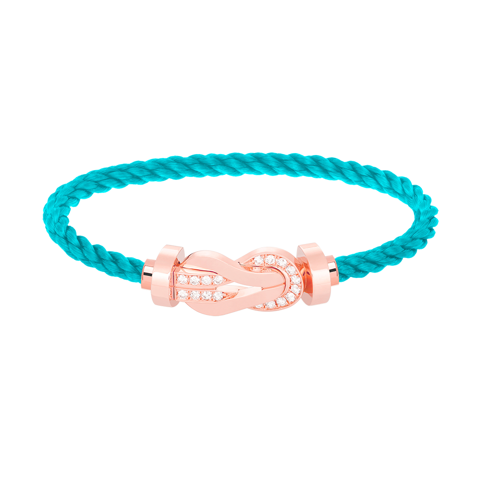 [Lumina]CHANCE LARGE 8 FIGURE BUCKLE HALF DIAMOND BRACELET Lumina GOLD