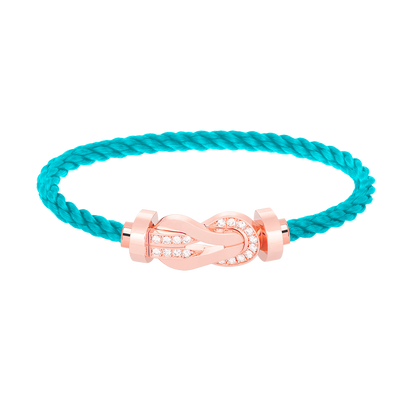 [Lumina]CHANCE LARGE 8 FIGURE BUCKLE HALF DIAMOND BRACELET Lumina GOLD