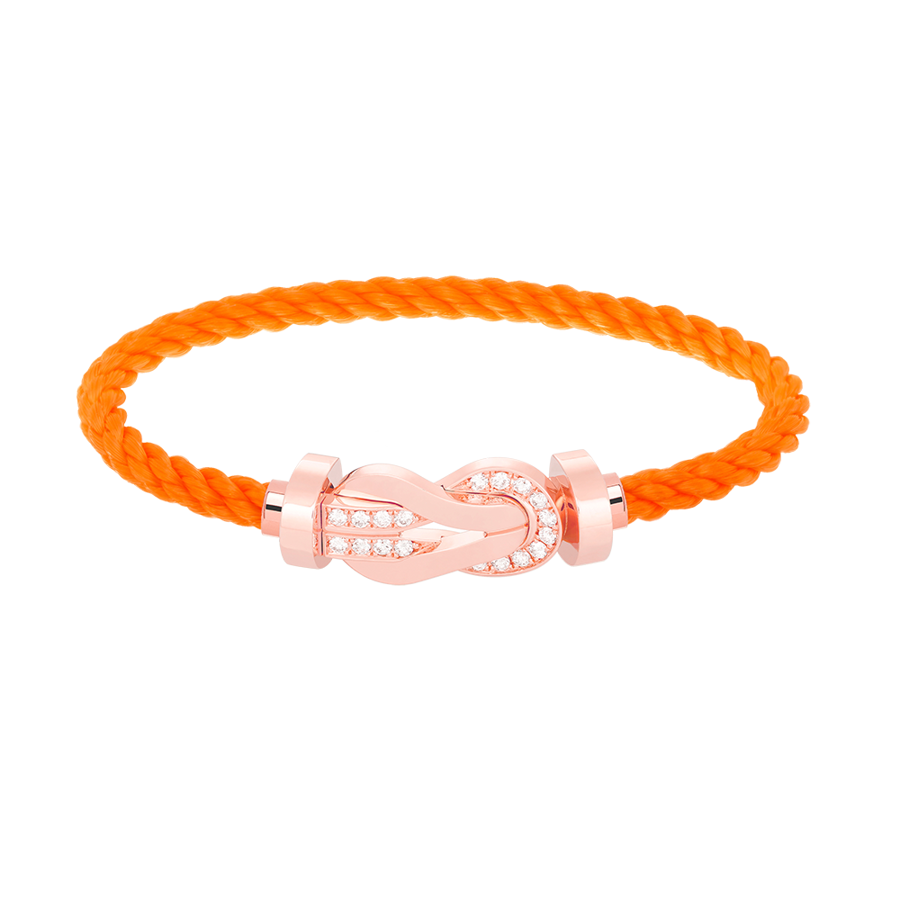 [Lumina]CHANCE LARGE 8 FIGURE BUCKLE HALF DIAMOND BRACELET Lumina GOLD