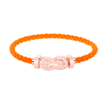 [Lumina]CHANCE LARGE 8 FIGURE BUCKLE HALF DIAMOND BRACELET Lumina GOLD
