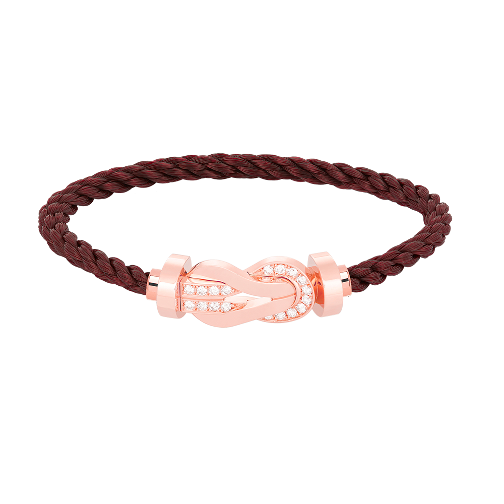 [Lumina]CHANCE LARGE 8 FIGURE BUCKLE HALF DIAMOND BRACELET Lumina GOLD