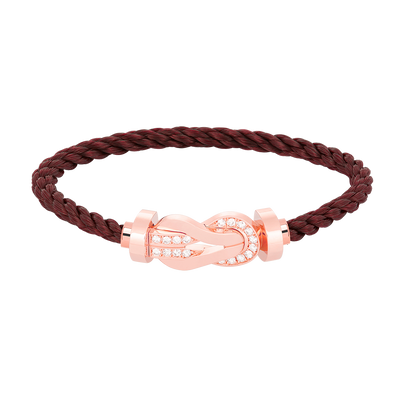 [Lumina]CHANCE LARGE 8 FIGURE BUCKLE HALF DIAMOND BRACELET Lumina GOLD