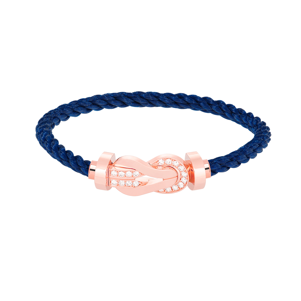 [Lumina]CHANCE LARGE 8 FIGURE BUCKLE HALF DIAMOND BRACELET Lumina GOLD