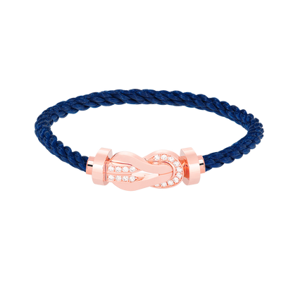 [Lumina]CHANCE LARGE 8 FIGURE BUCKLE HALF DIAMOND BRACELET Lumina GOLD
