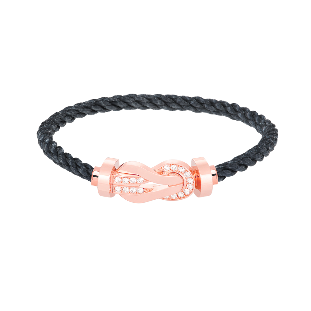[Lumina]CHANCE LARGE 8 FIGURE BUCKLE HALF DIAMOND BRACELET Lumina GOLD