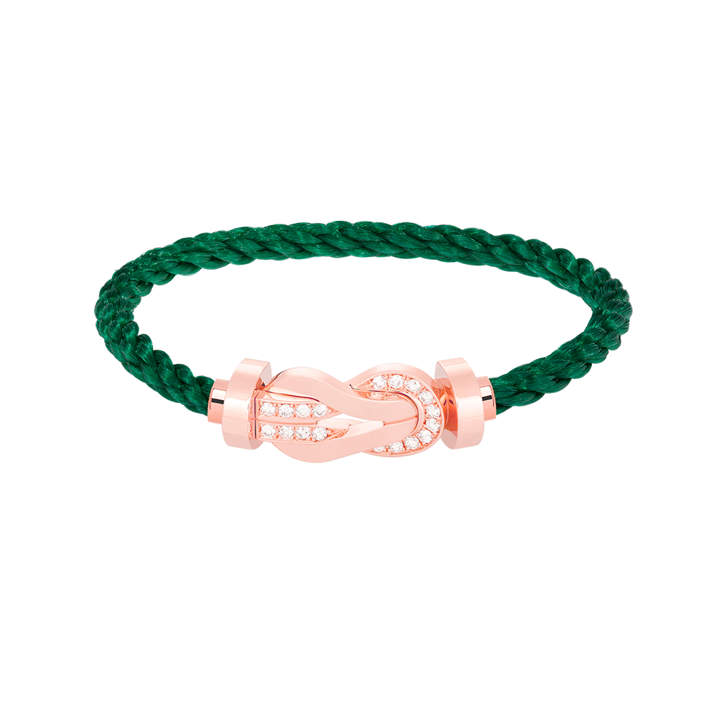 [Lumina]CHANCE LARGE 8 FIGURE BUCKLE HALF DIAMOND BRACELET Lumina GOLD