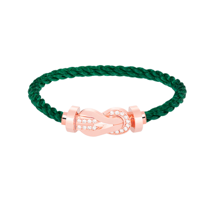 [Lumina]CHANCE LARGE 8 FIGURE BUCKLE HALF DIAMOND BRACELET Lumina GOLD