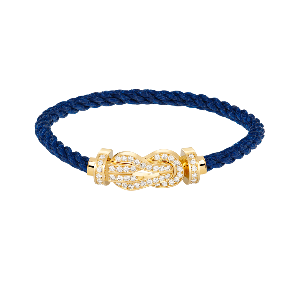 [Lumina]CHANCE LARGE 8 FIGURE BUCKLE FULLDIAMOND BRACELET GOLD