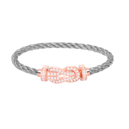 [Lumina]CHANCE LARGE 8 FIGURE BUCKLE FULL DIAMOND BRACELET Lumina GOLD