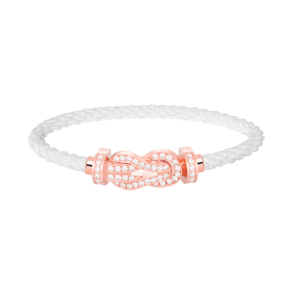 [Lumina]CHANCE LARGE 8 FIGURE BUCKLE FULL DIAMOND BRACELET Lumina GOLD