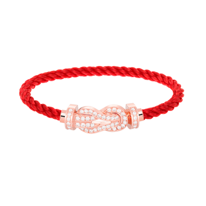 [Lumina]CHANCE LARGE 8 FIGURE BUCKLE FULL DIAMOND BRACELET Lumina GOLD