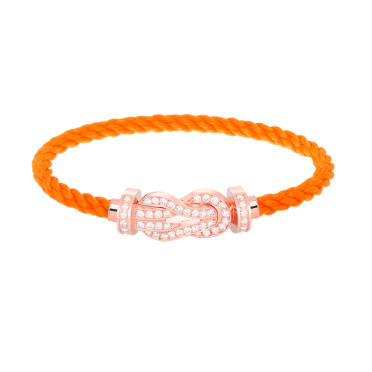 [Lumina]CHANCE LARGE 8 FIGURE BUCKLE FULL DIAMOND BRACELET Lumina GOLD