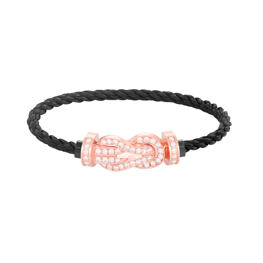 [Lumina]CHANCE LARGE 8 FIGURE BUCKLE FULL DIAMOND BRACELET Lumina GOLD