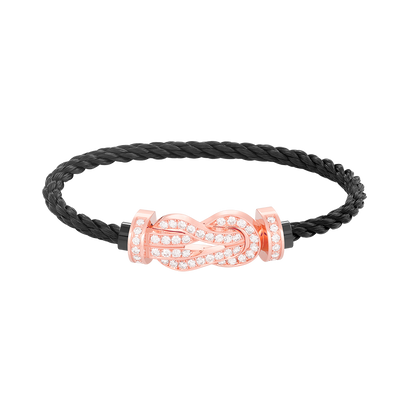 [Lumina]CHANCE LARGE 8 FIGURE BUCKLE FULL DIAMOND BRACELET Lumina GOLD