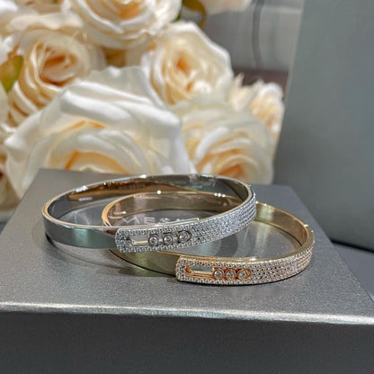 [Lumina]Move Noa Rose Gold Pavé Diamond Bangle Bracelet