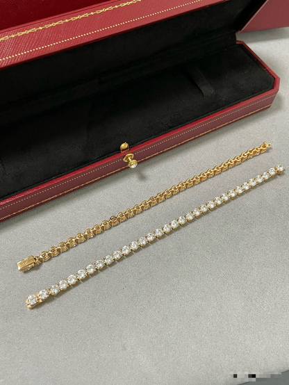 [Lumina jewelrys]TENNIS BRACELET WITH FULL DIAMOND SETTING