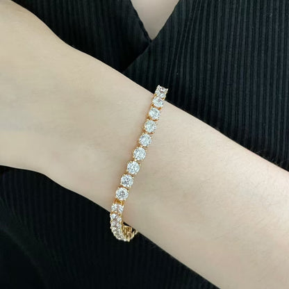 [Lumina jewelrys]TENNIS BRACELET WITH FULL DIAMOND SETTING