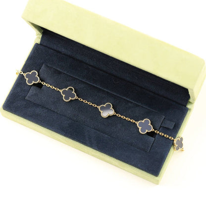 [Lumina] CLOVER 5 MOTIF ONYXS BRACELET COLLECTION