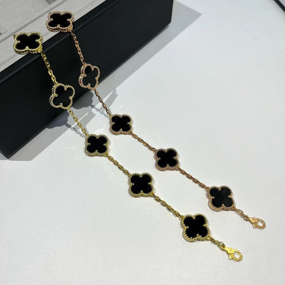 [Lumina] CLOVER 5 MOTIF ONYXS BRACELET COLLECTION