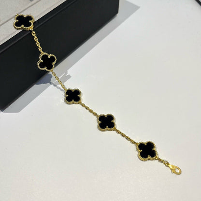 [Lumina] CLOVER 5 MOTIF ONYXS BRACELET COLLECTION