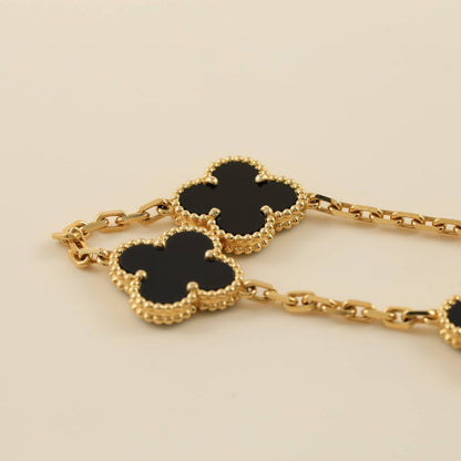 [Lumina] CLOVER 5 MOTIF ONYXS BRACELET COLLECTION