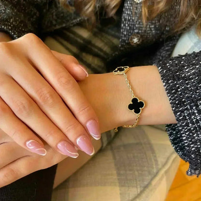 [Lumina] CLOVER 5 MOTIF ONYXS BRACELET COLLECTION