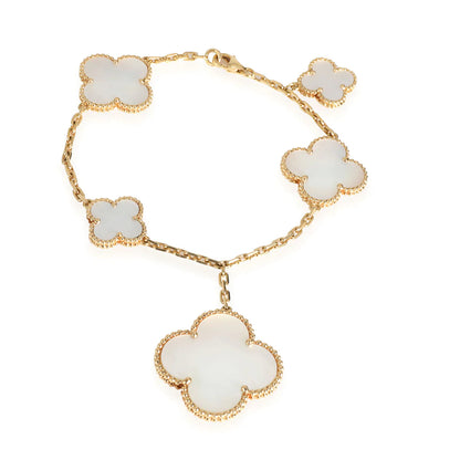 [Lumina]MAGIC CLOVER MOP GOLD BRACELET 5 MOTIFS