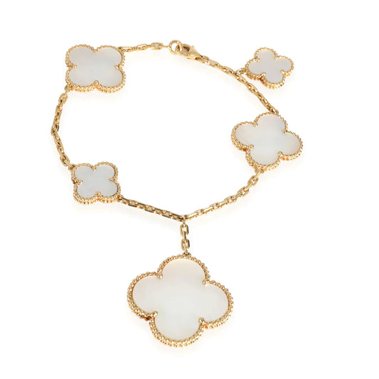 [Lumina]MAGIC CLOVER MOP GOLD BRACELET 5 MOTIFS