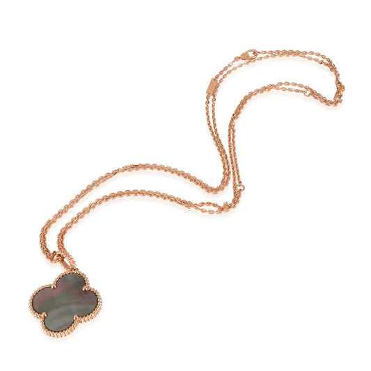 [Lumina]CLOVER 25MM GOLD DARK MOP BIG CLOVER NECKLACE