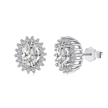[Lumina Jewelry]Delicate Radiant Oval Cut Daily Earrings