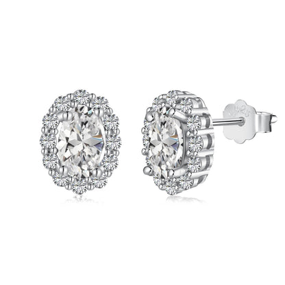 [Lumina Jewelry]Delicate Unique Oval Cut Daily Earrings