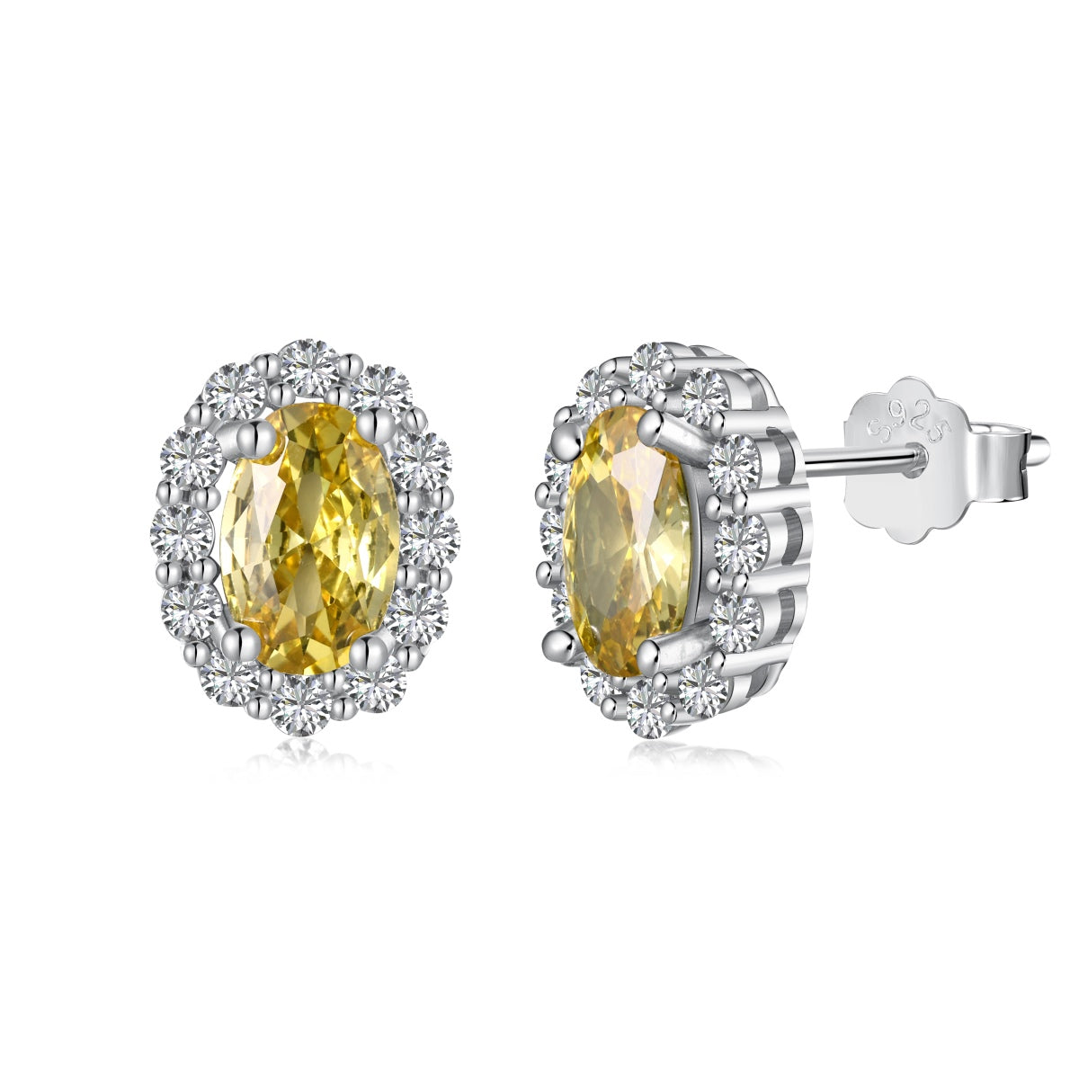 [Lumina Jewelry]Delicate Unique Oval Cut Daily Earrings