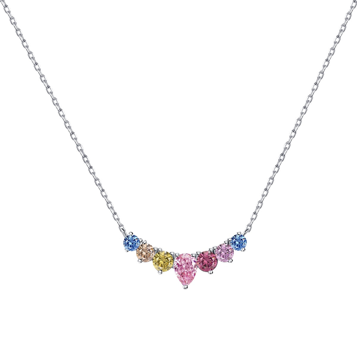 [Lumina Jewelry]Dainty Colorful Heart Necklace