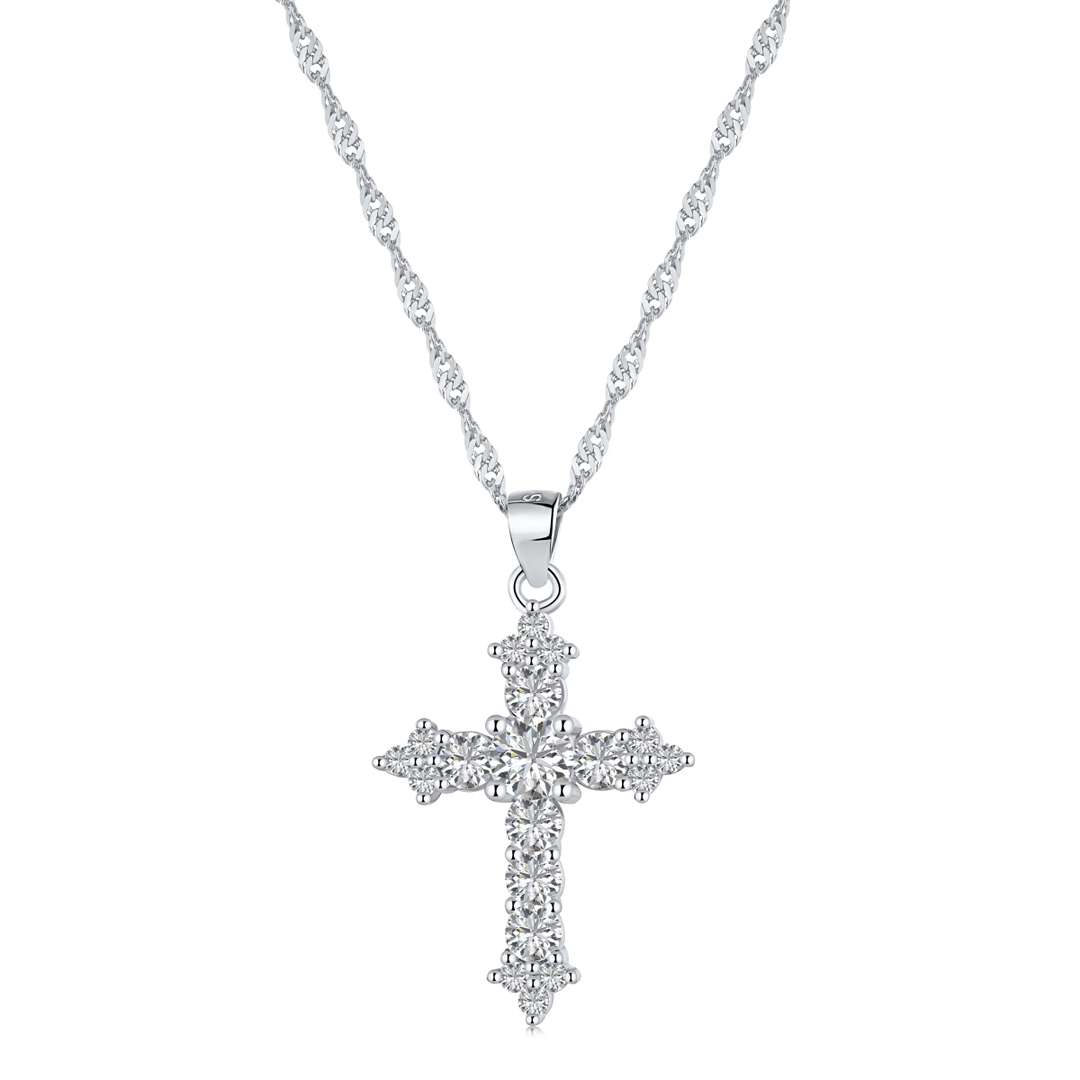 [Lumina Jewelry]Delicate Cross Shape Necklace