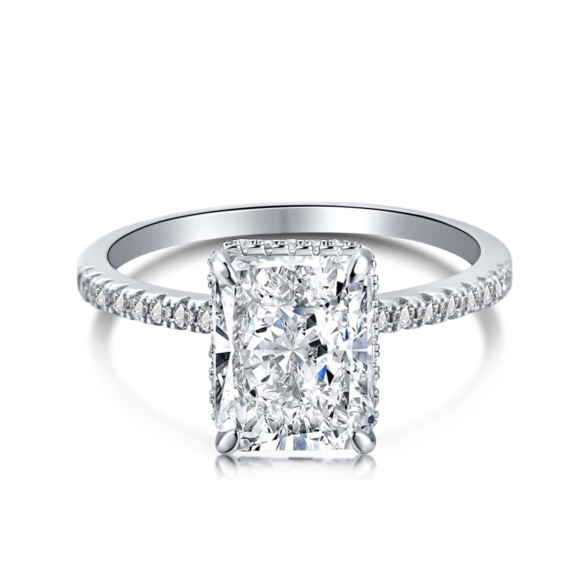 [Lumina Jewelry]4.0 Carat Luxurious Engagement Ring