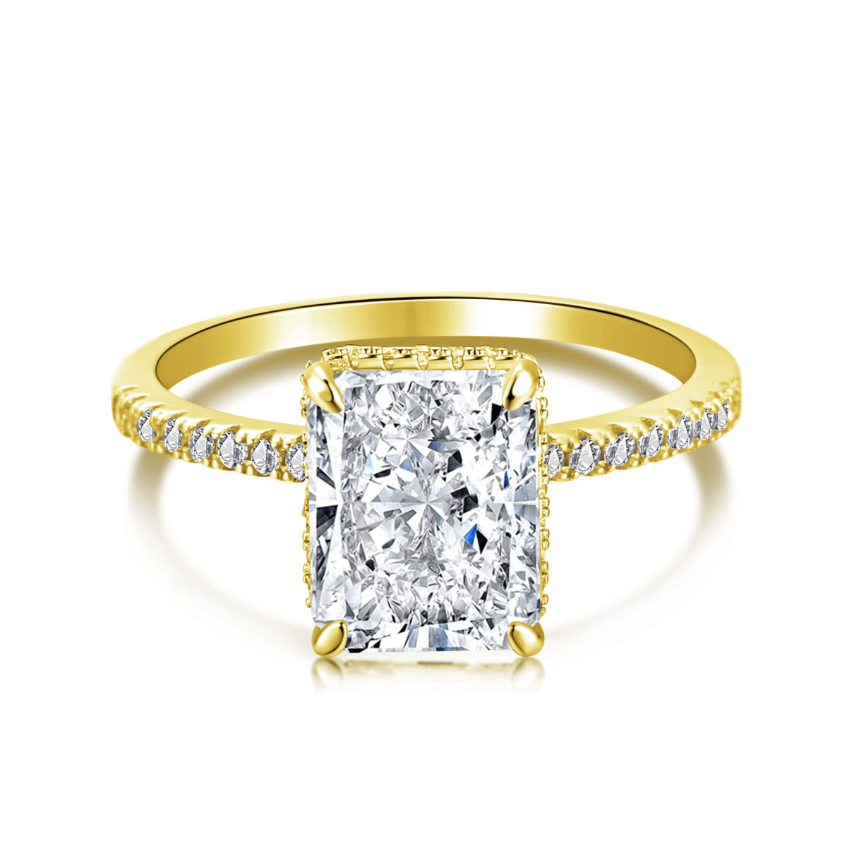 [Lumina Jewelry]4.0 Carat Luxurious Engagement Ring
